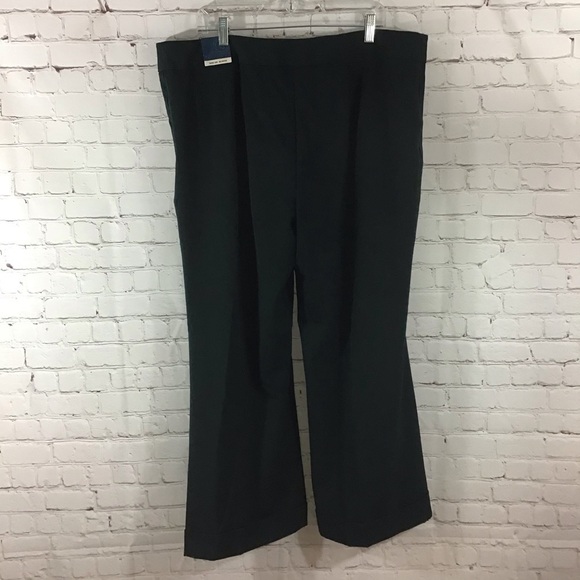 Venezia Stretch Green Wide Leg Pants New With Tag - Size 20P - Picture 3 of 6